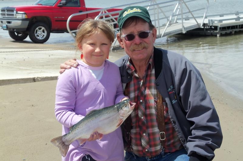Grandaughter Hailey's big trout